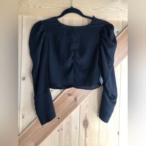 Zara blouse puffy sleeve